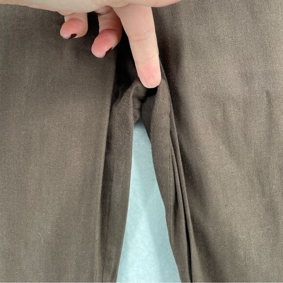 ~Vintage Bebe Women's Linen Straight Leg Pants 8 - Picture 4 of 8
